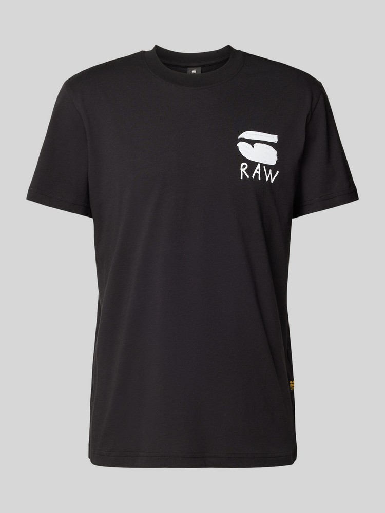 

Футболка мужская G-Star Raw D25700-336 черная S, Черный, D25700-336