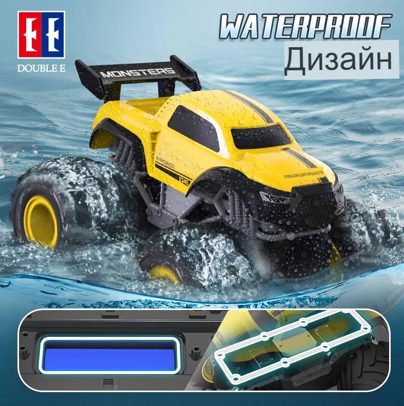 Радиоуправляемый машина амфибия Double Eagle Big Foot E345-003YELLOW 3540₽