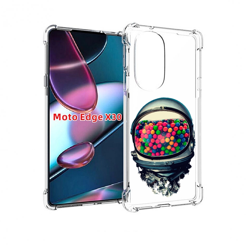 

Чехол MyPads шлем космонавта для Motorola Moto Edge X30, Прозрачный, Tocco