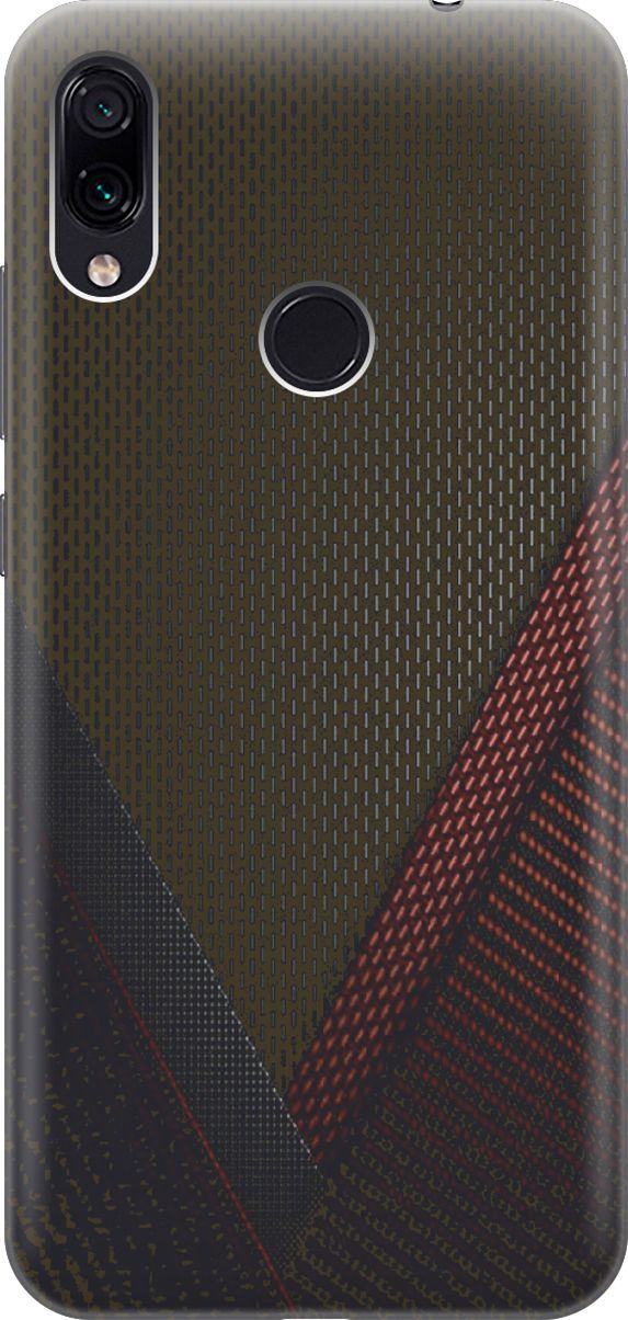 

Чехол на Xiaomi Redmi Note 7 "Полотна", Красный;черный, 2935
