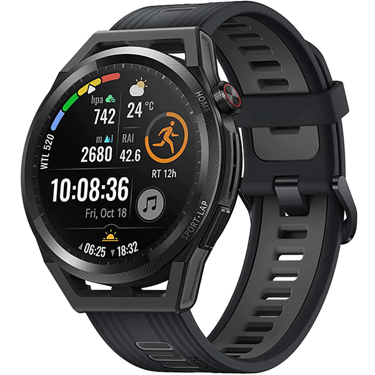 Смарт-часы Huawei GT Runner RUN-B19 Black DP Fiber/Black Silic