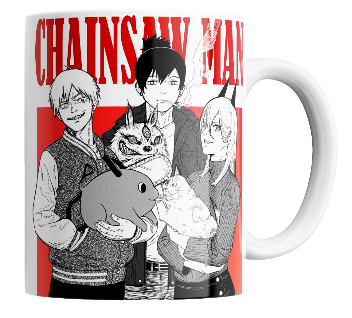 

Кружка аниме манга человек бензопила anime chainsaw man аки хаякава сила денджи 330 мл
