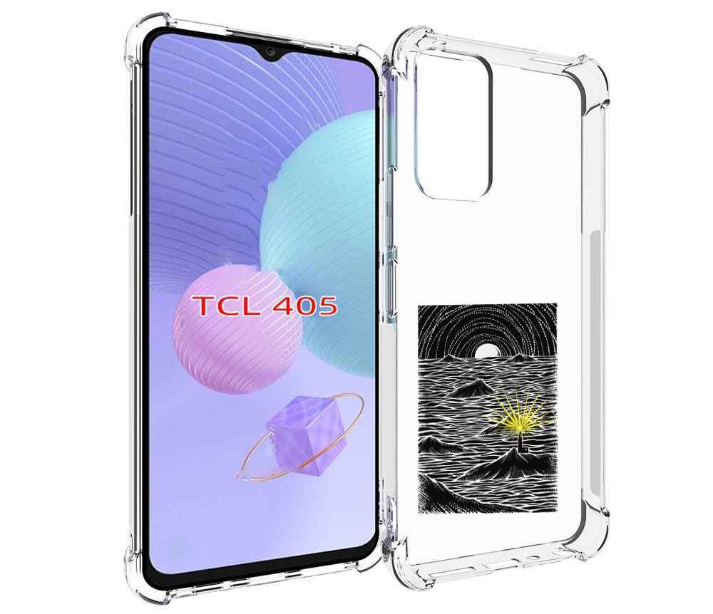 

Чехол MyPads маяк в черно белом море для TCL 405, Tocco