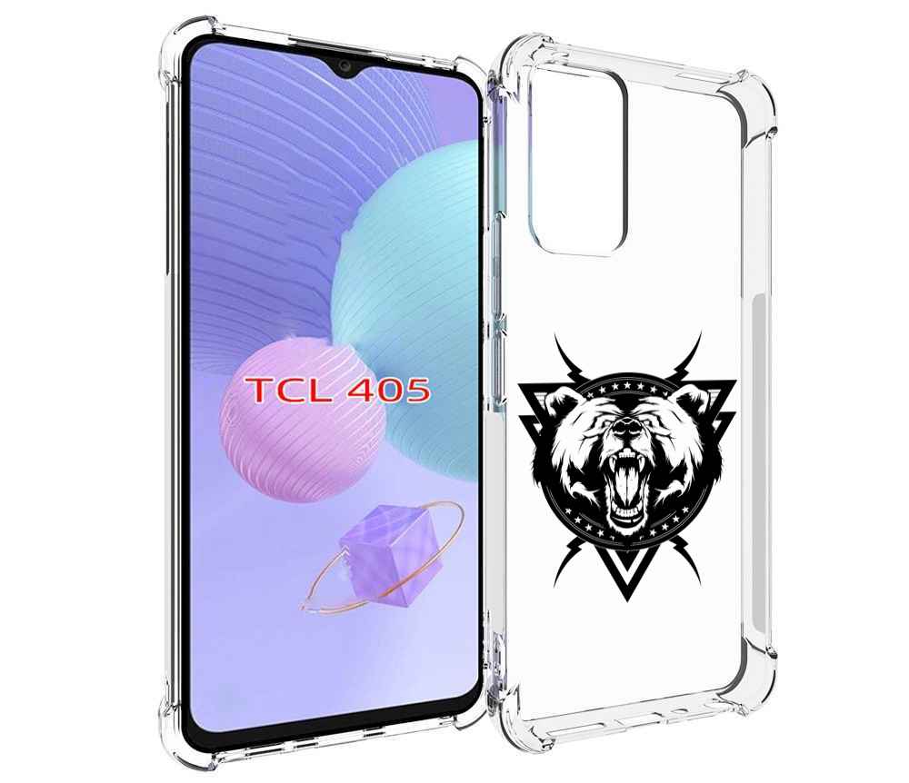 

Чехол MyPads медведь в треугольнике для TCL 405, Tocco