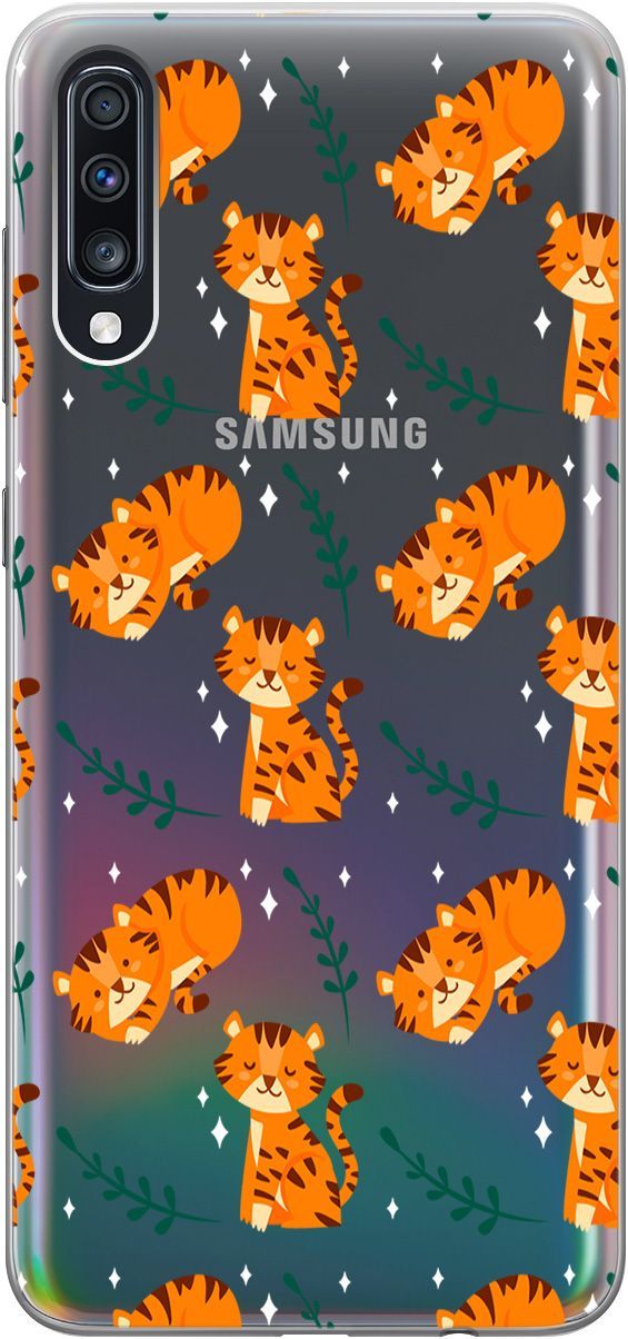 

Чехол на Samsung Galaxy A70/A70s с принтом "Tigers" прозрачный, Прозрачный;бежевый, 5398