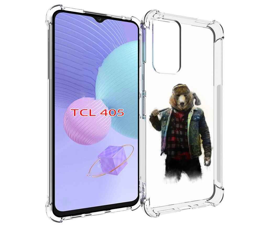 

Чехол MyPads медведь с топором для TCL 405, Tocco