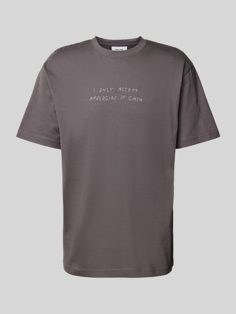 

Футболка мужская ONLY & SONS 22030568 серая M, Серый, 22030568