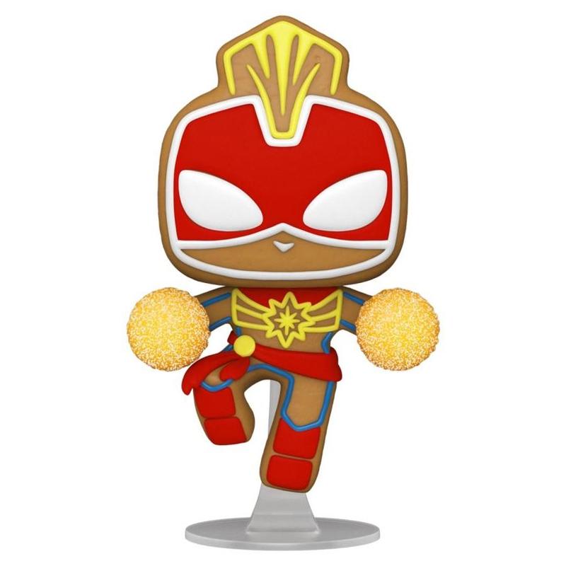 фото Фигурка funko pop! marvel holiday: gingerbread captain marvel