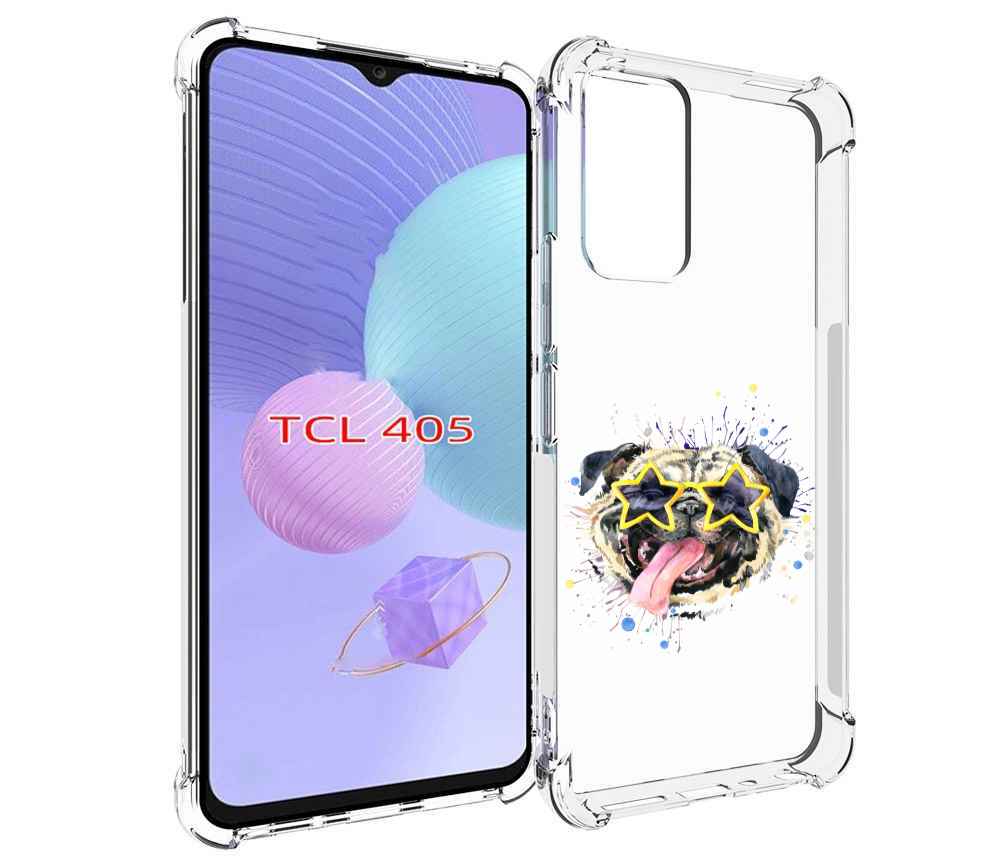 

Чехол MyPads мопс боксер для TCL 405, Tocco