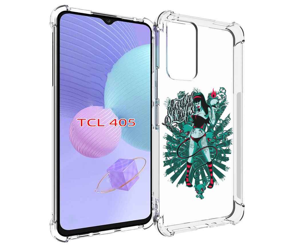 

Чехол MyPads нарисованная девушка в татуировках для TCL 405, Tocco