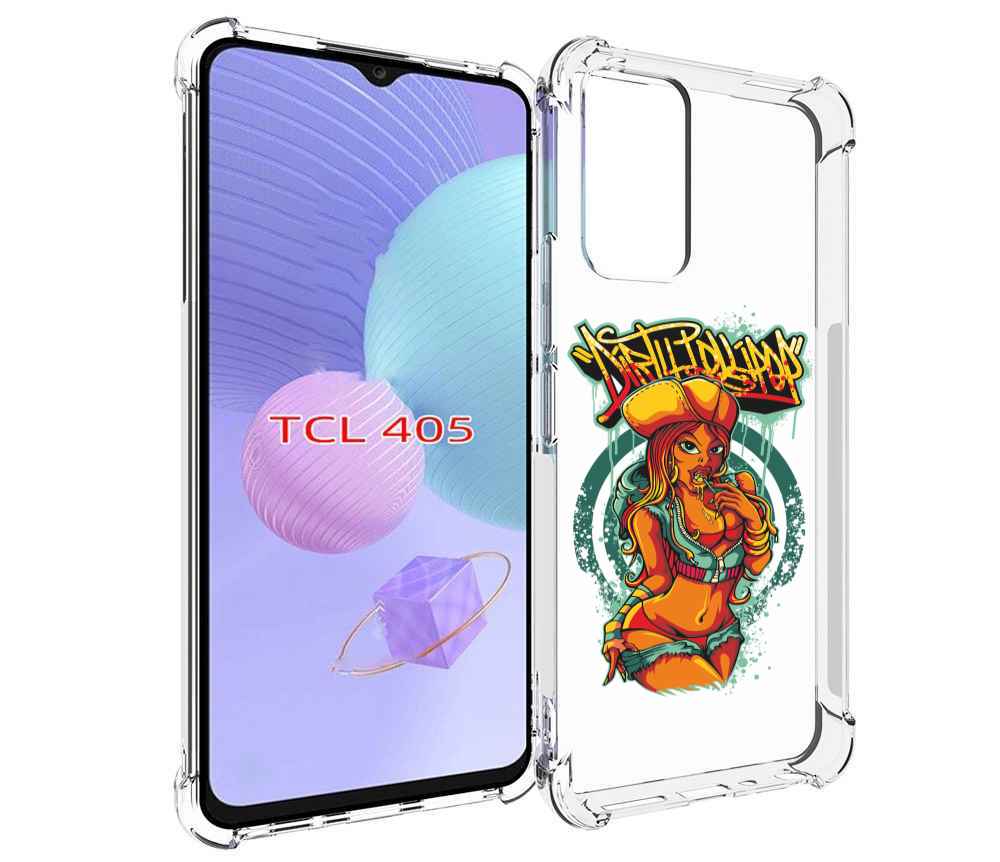 

Чехол MyPads нарисованная девушка комикс для TCL 405, Tocco