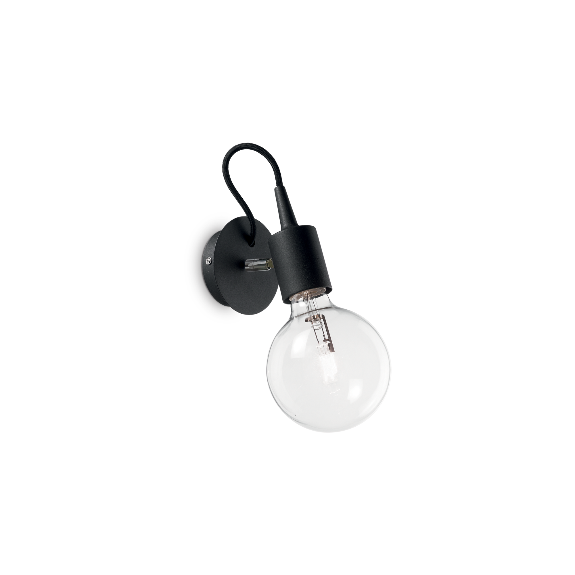 Светильник настенный Ideal Lux Edison AP1 макс.60Вт Е27 230В IP20 Черный Без ламп 148908