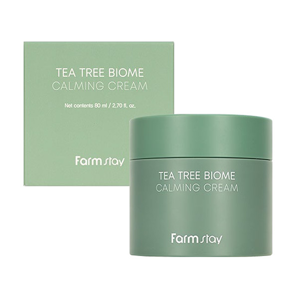 Крем для лица FarmStay Tea Tree Biome Calming Cream с экстрактом чайного дерева, 80 мл