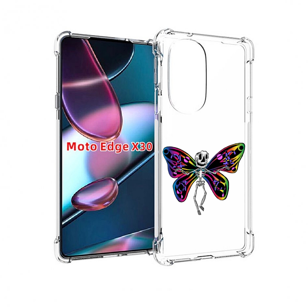 

Чехол MyPads эффект бабочки для Motorola Moto Edge X30, Прозрачный, Tocco