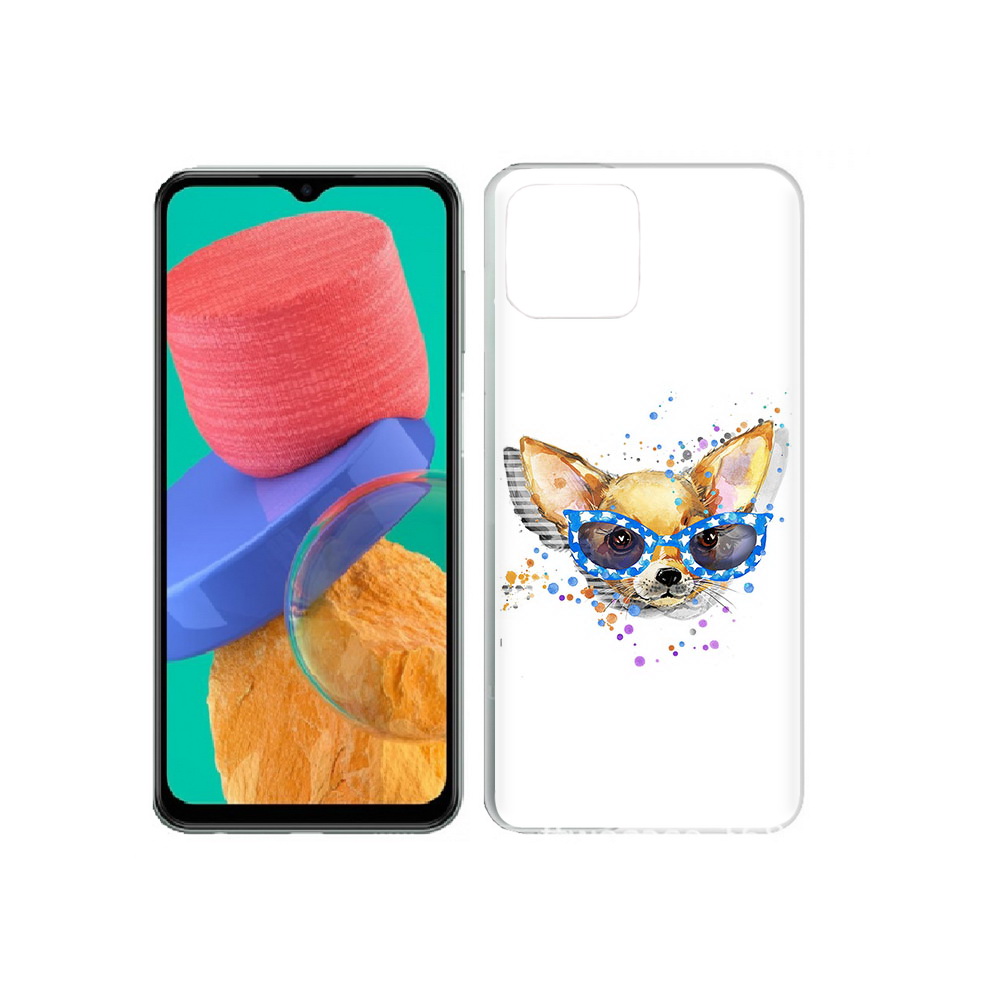 Чехол MyPads Tocco для Samsung Galaxy M33 чихуа-хуа в очках (PT227322.603.691)