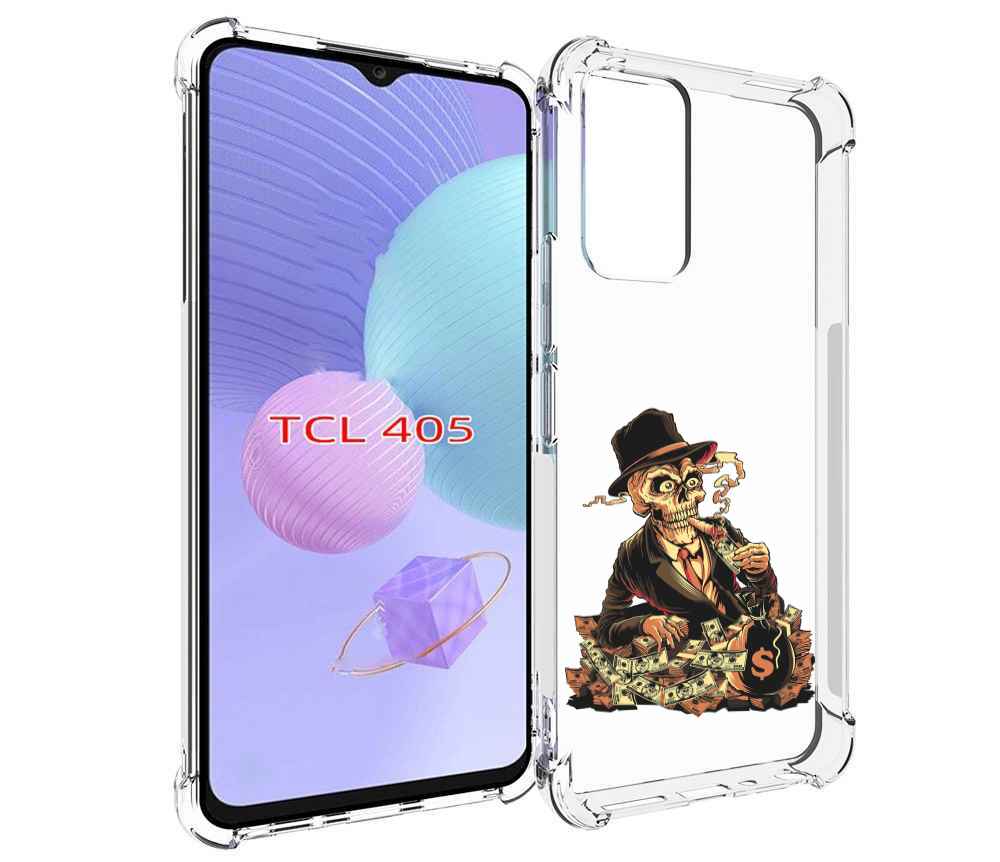 

Чехол MyPads нарисованный череп с сигаретой для TCL 405, Tocco