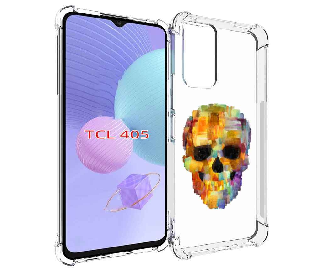 

Чехол MyPads нарисованный череп для TCL 405, Tocco