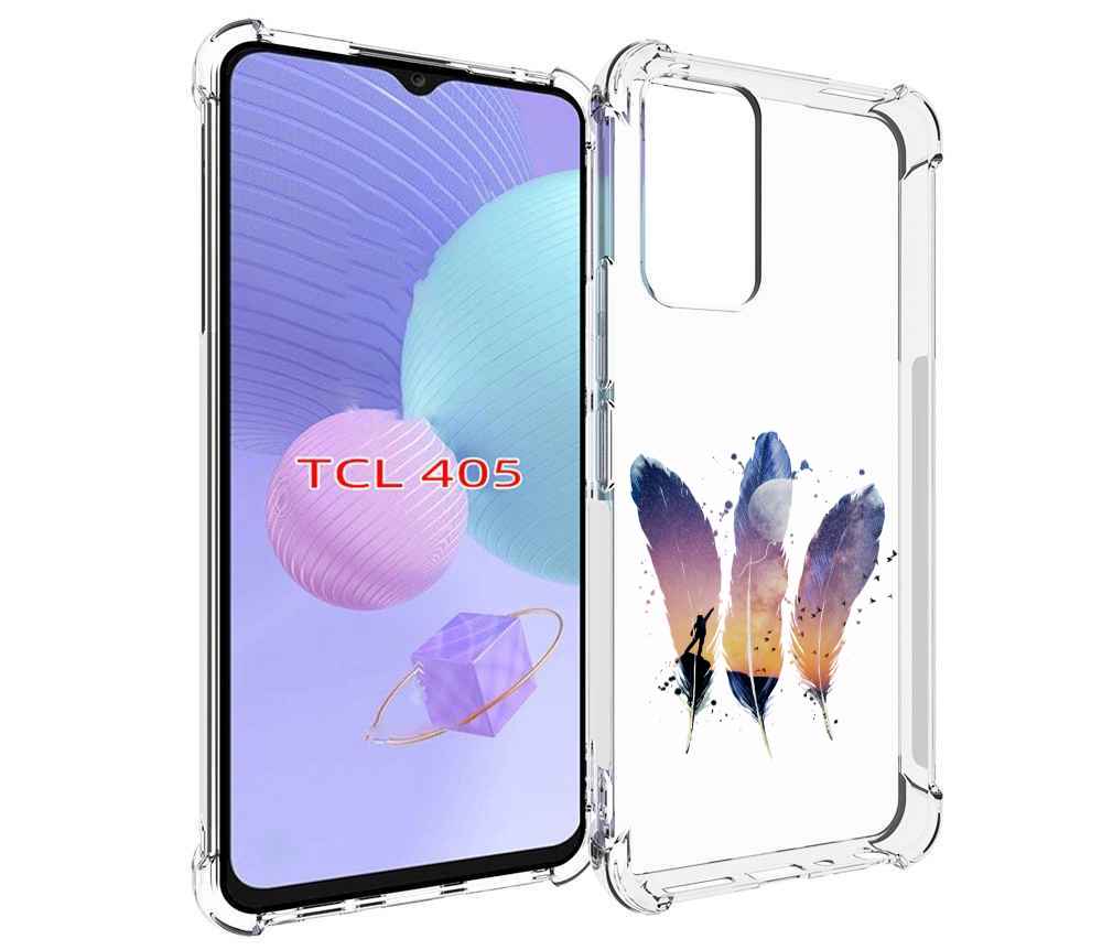 

Чехол MyPads небесные перья для TCL 405, Tocco