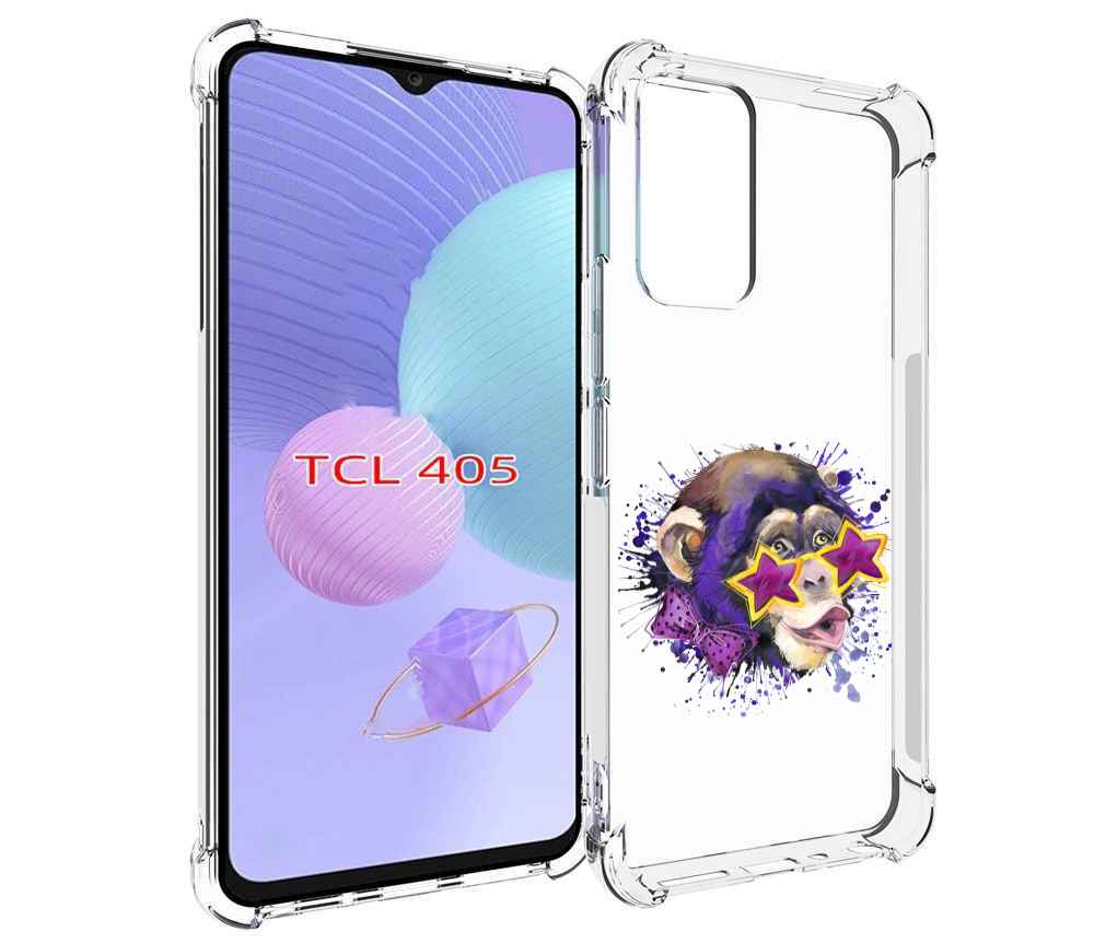 

Чехол MyPads обезьяна в очках для TCL 405, Tocco
