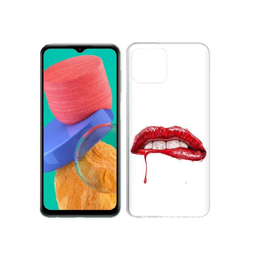 

Чехол MyPads Tocco для Samsung Galaxy M33 яркие красные губы (PT227322.603.706), Прозрачный, Tocco