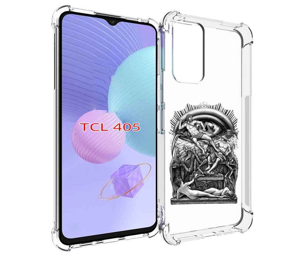 

Чехол MyPads оракул черно белый для TCL 405, Tocco