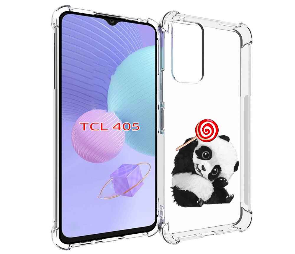 

Чехол MyPads панда с леденцом для TCL 405, Tocco