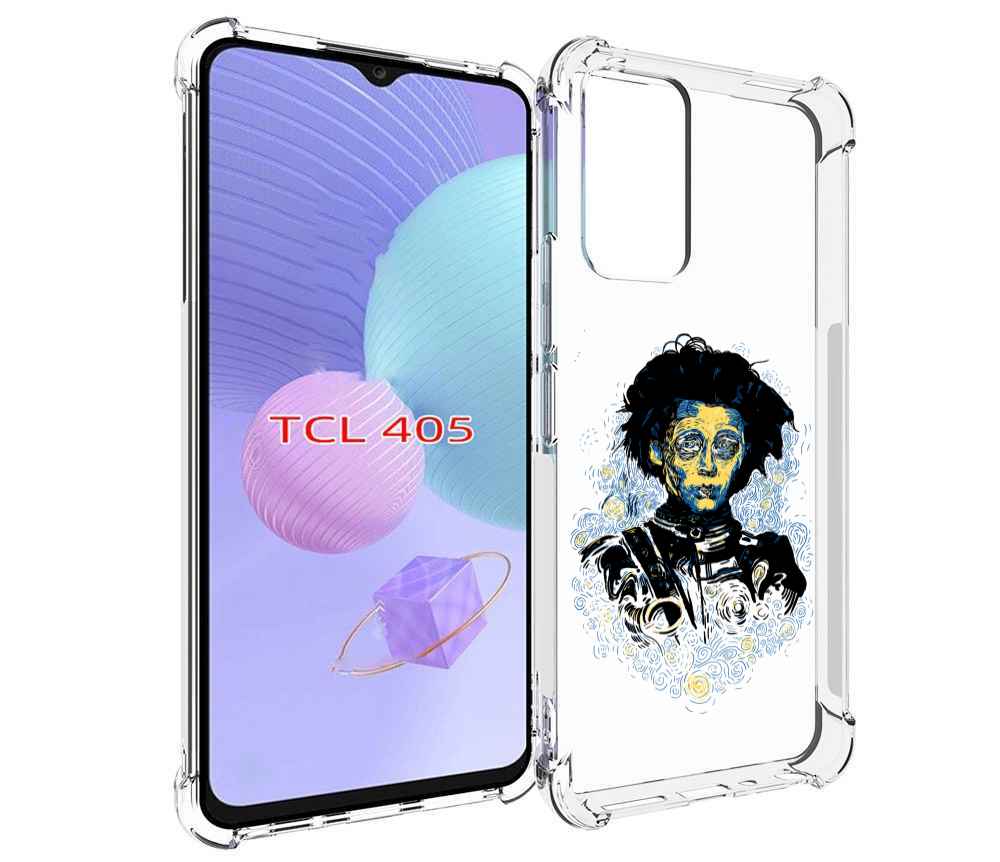 

Чехол MyPads парень черно-белый абстракция для TCL 405, Tocco