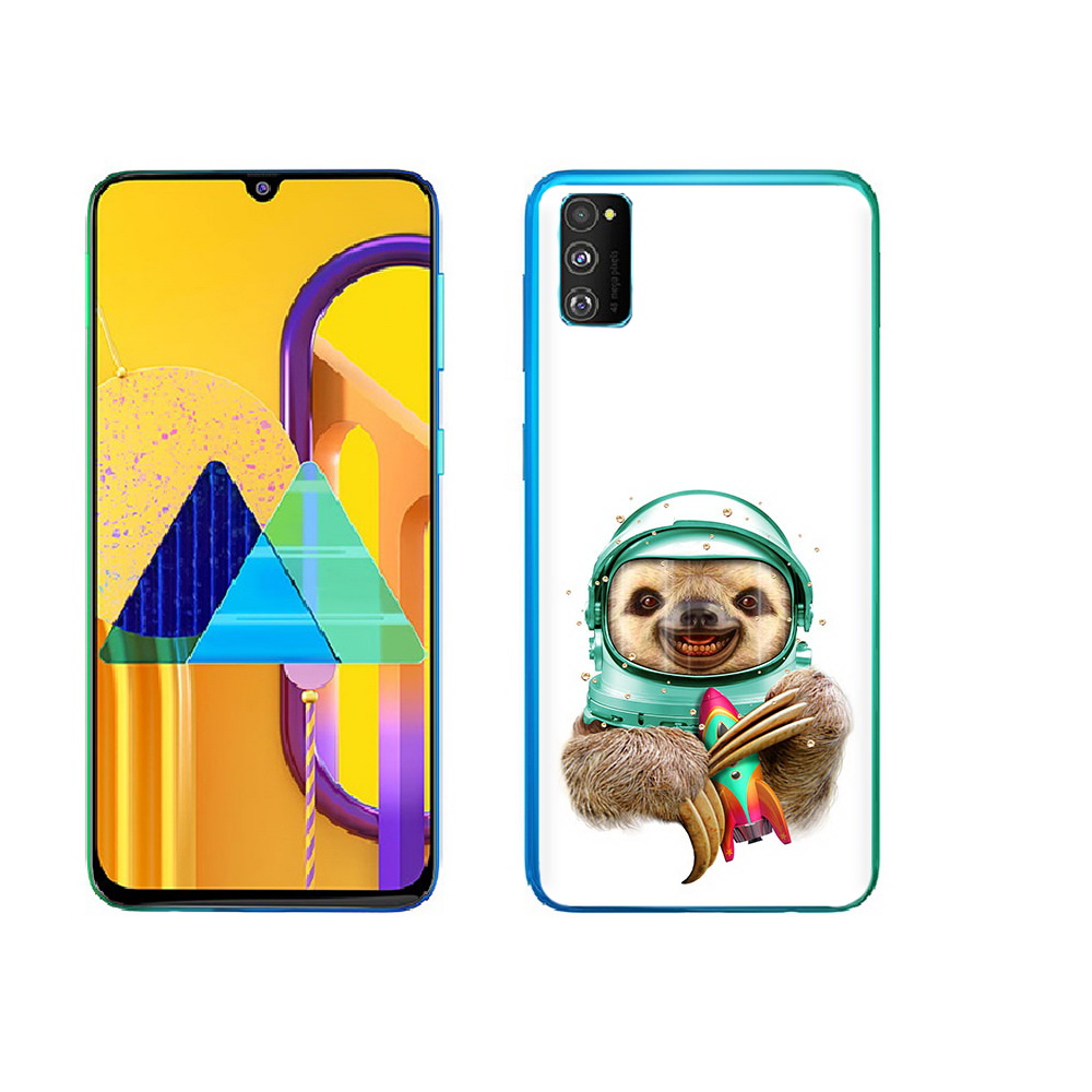 

Чехол MyPads Tocco для Samsung Galaxy M23 Ленивец астронавт (PT227329.604.104), Прозрачный, Tocco