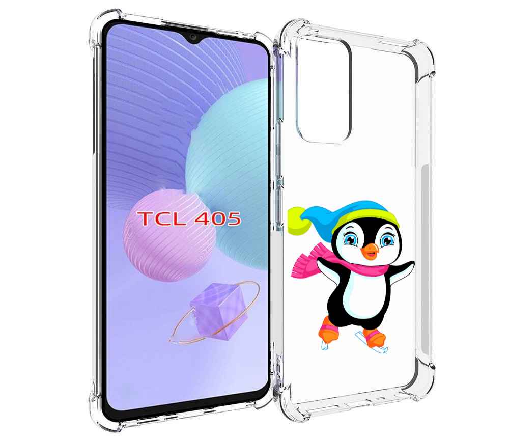 

Чехол MyPads пингвин на коньках для TCL 405, Tocco