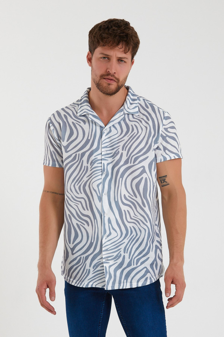 

Рубашка мужская Terapi Men 26295 серая 2XL (доставка из-за рубежа), Серый, 26295