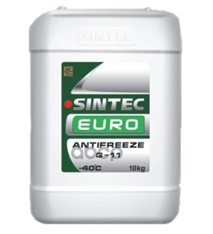 фото Антифриз sintec euro s11 g11 готовый -40c зеленый 10 кг 800516 sintec арт. 800516