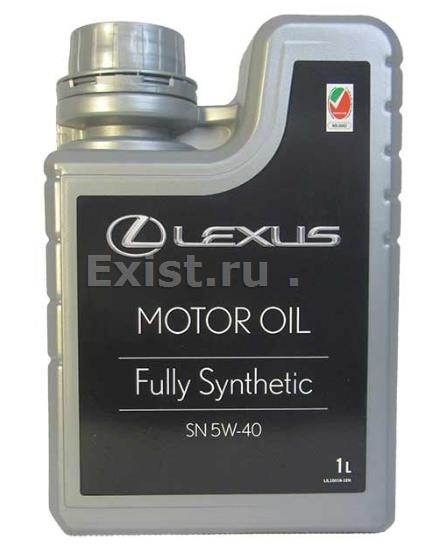 

Моторное масло Toyota синтетическое 5W40 API SN/SM/CF, ACEA B3/B4/A3 1л