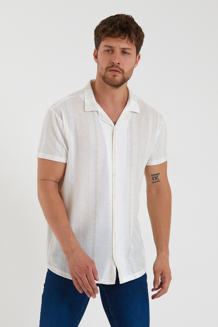 

Рубашка мужская Terapi Men 26300 бежевая 2XL (доставка из-за рубежа), Бежевый, 26300