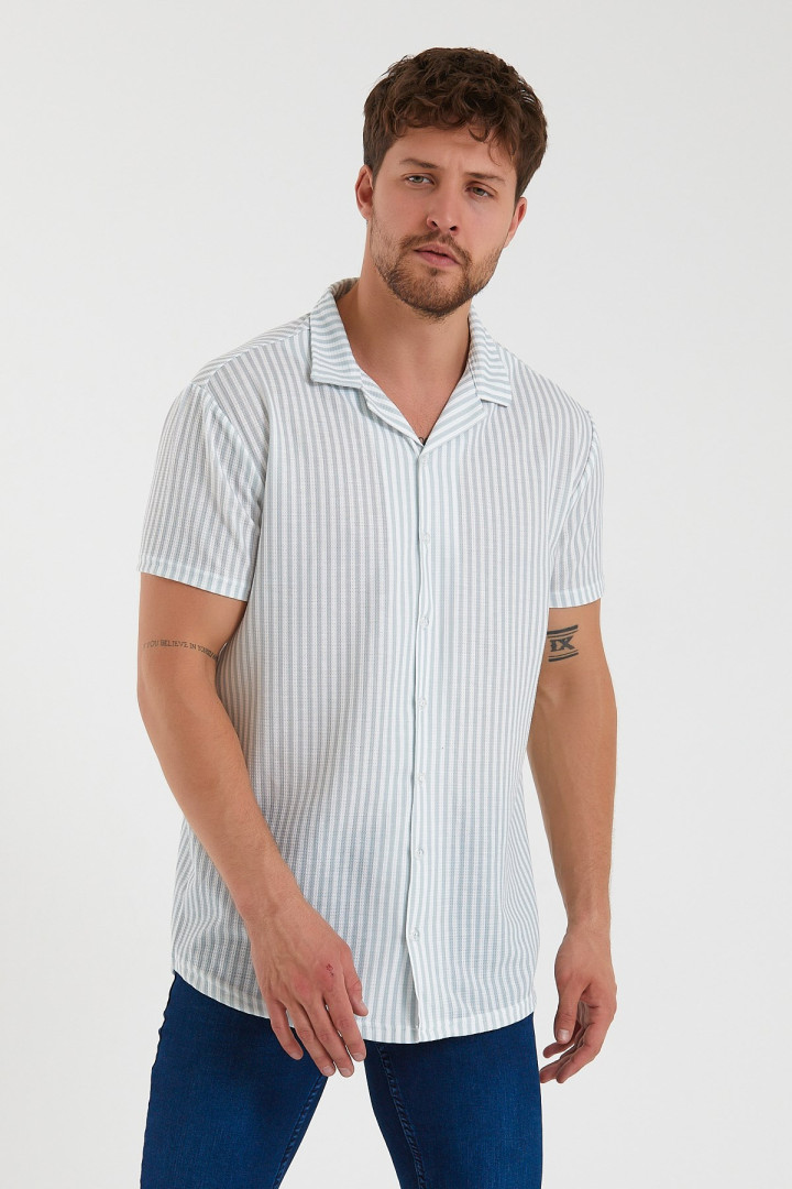 

Рубашка мужская Terapi Men 26303 зеленая 2XL (доставка из-за рубежа), Зеленый, 26303
