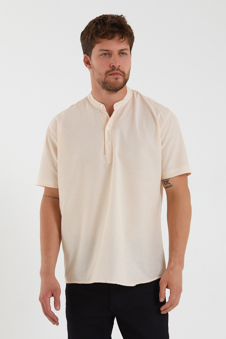 

Рубашка мужская Terapi Men 26315 желтая 2XL (доставка из-за рубежа), Желтый, 26315