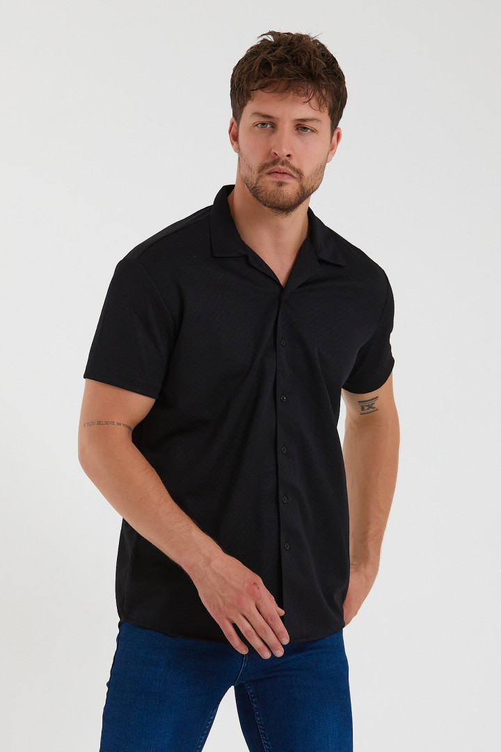 

Рубашка мужская Terapi Men 26323 черная 2XL (доставка из-за рубежа), Черный, 26323