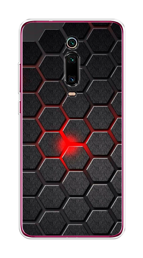 

Чехол на Xiaomi Mi 9T"Соты красные", Красный;черный;серый, 35750-3