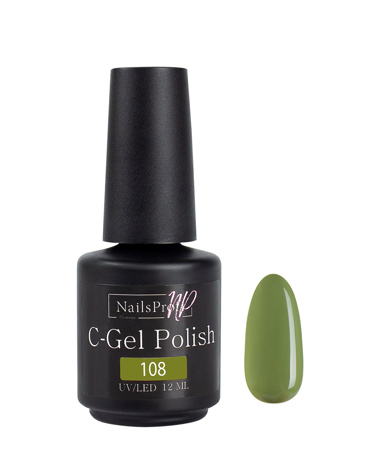 фото Гель лак nailsprofi для ногтей, маникюра, педикюра / c-gel polish 108 - 12 мл