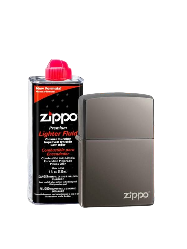 

Набор Зажигалка ZIPPO Classic Black Ice+Топливо ZIPPO 125 мл, Черный, Classic