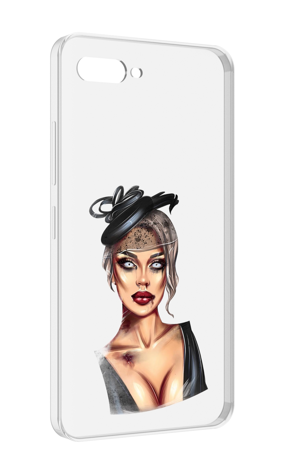 Чехол MyPads девушка-с-линзами для ITEL A25 / ITEL A25 Pro / ITEL A35