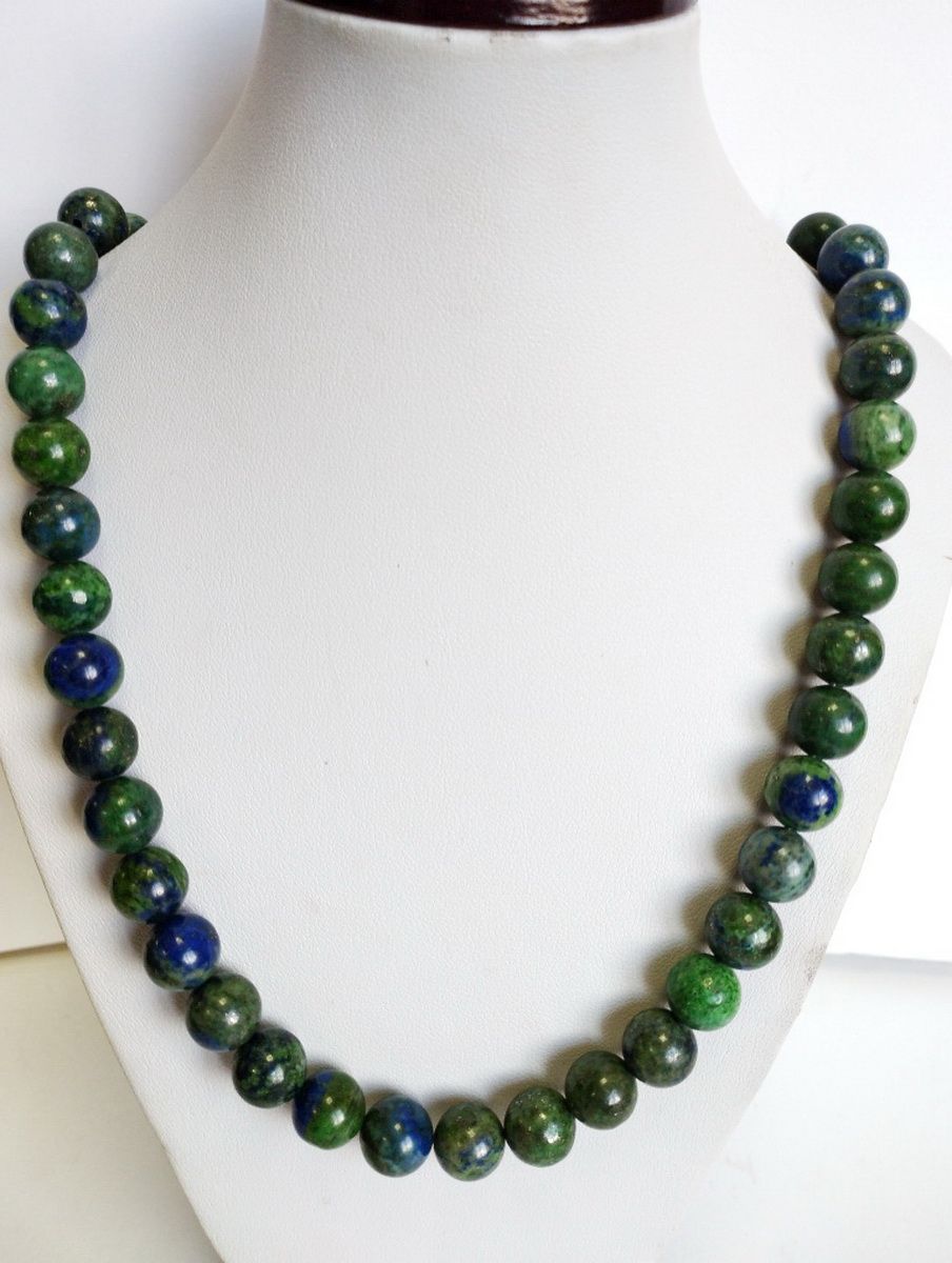 

Бусы из стали 55 см Красота камня Азурмалахит, азурмалахит, Азурмалахит