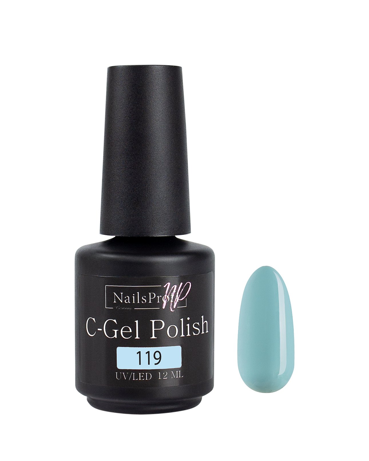 фото Гель лак nailsprofi для ногтей , маникюра, педикюра c-gel polish 119 - 12 мл