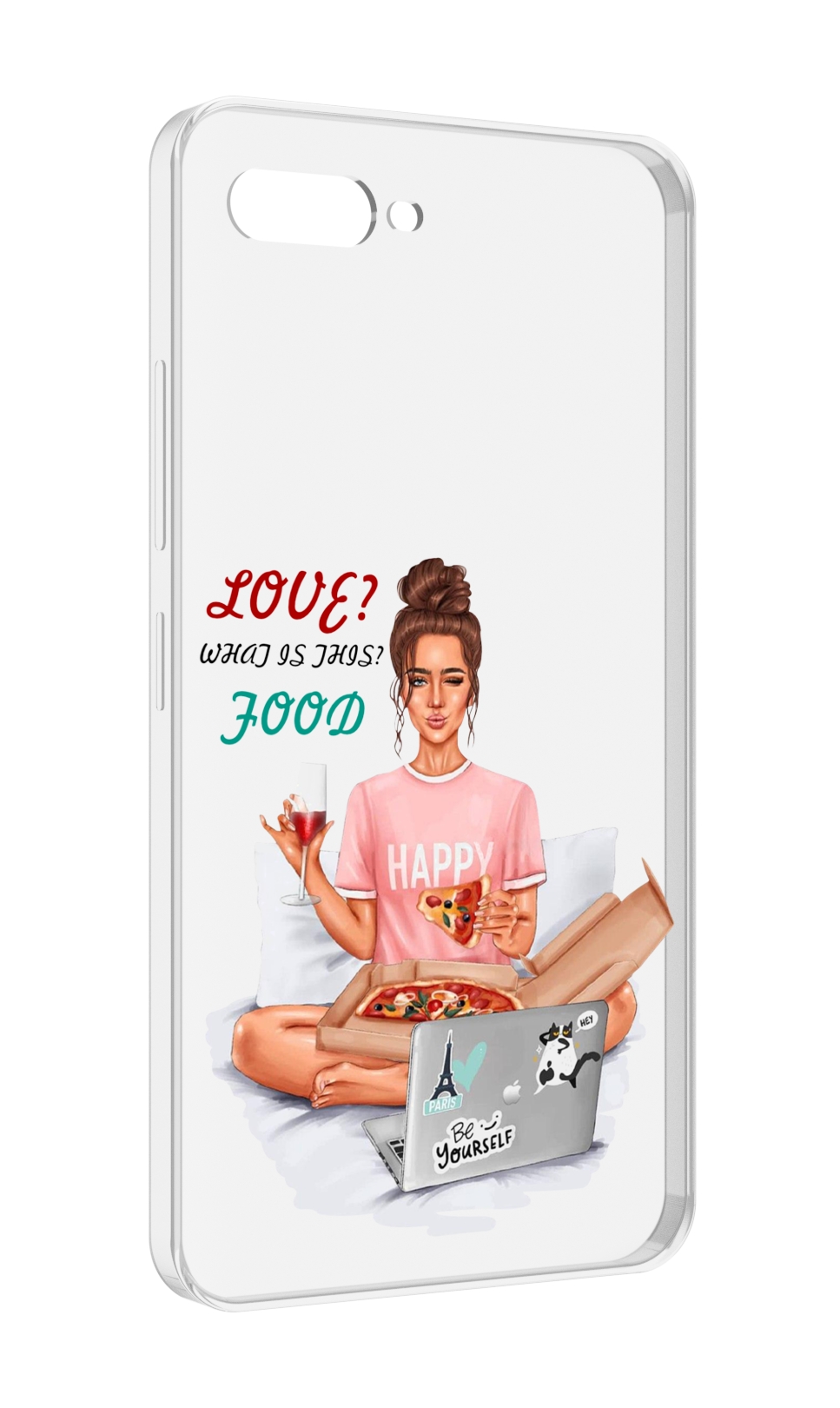 

Чехол MyPads девушка-с-ноутбуком женский для ITEL A25 / ITEL A25 Pro / ITEL A35, Прозрачный, Tocco