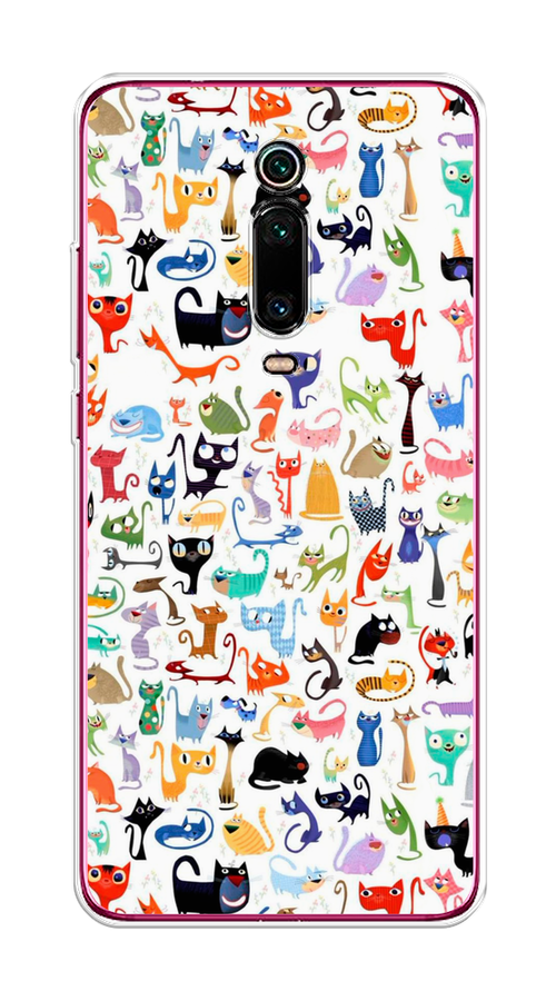 

Чехол на Xiaomi Mi 9T"Цветные коты", Разноцветный, 35750-1