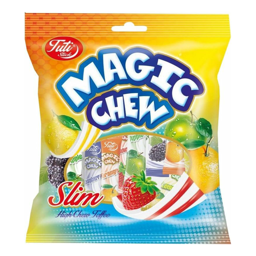 

Конфеты жевательные Tuti stick Magic Chew с фруктовым вкусом ассорти 200 г