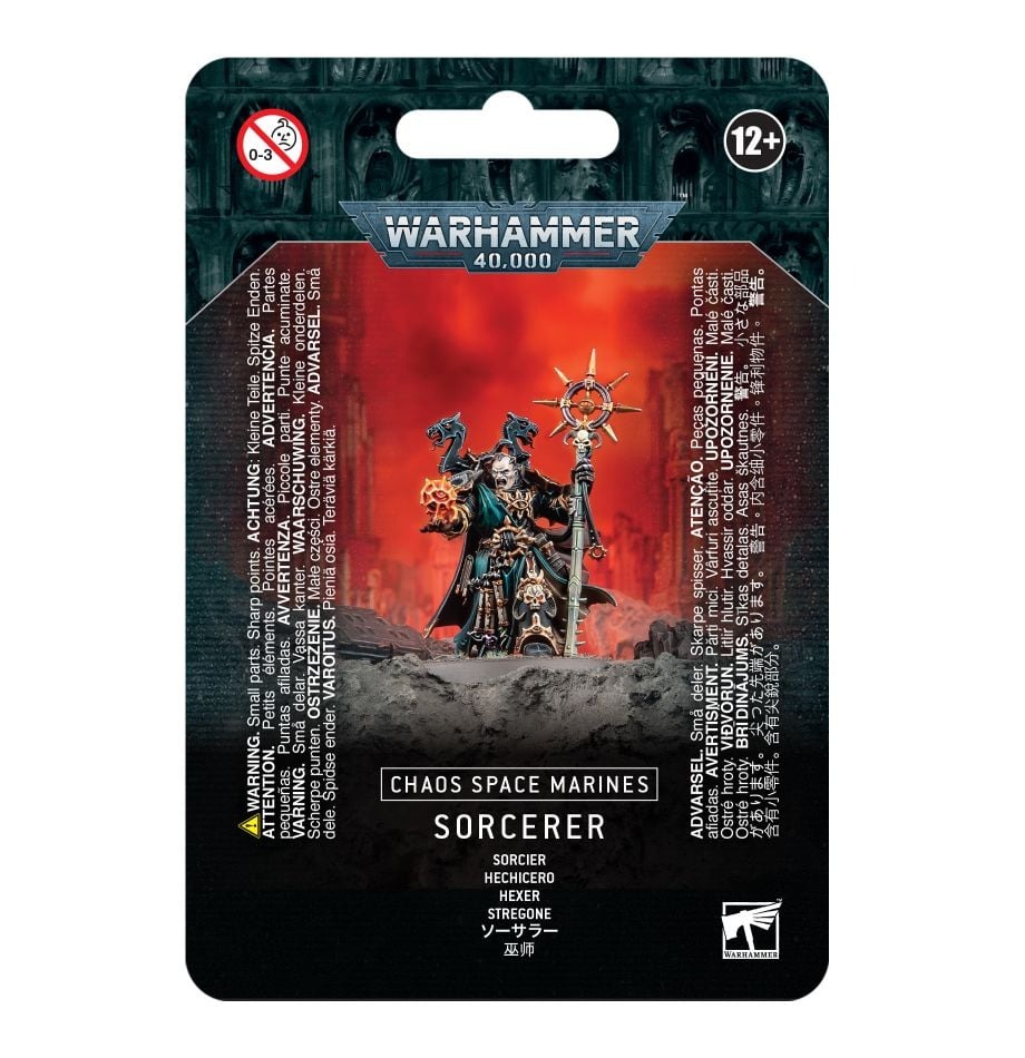 

Миниатюра для игры Games Workshop Warhammer 40000 Chaos Space Marines: Marines Sorcerer, Marines Sorcerer