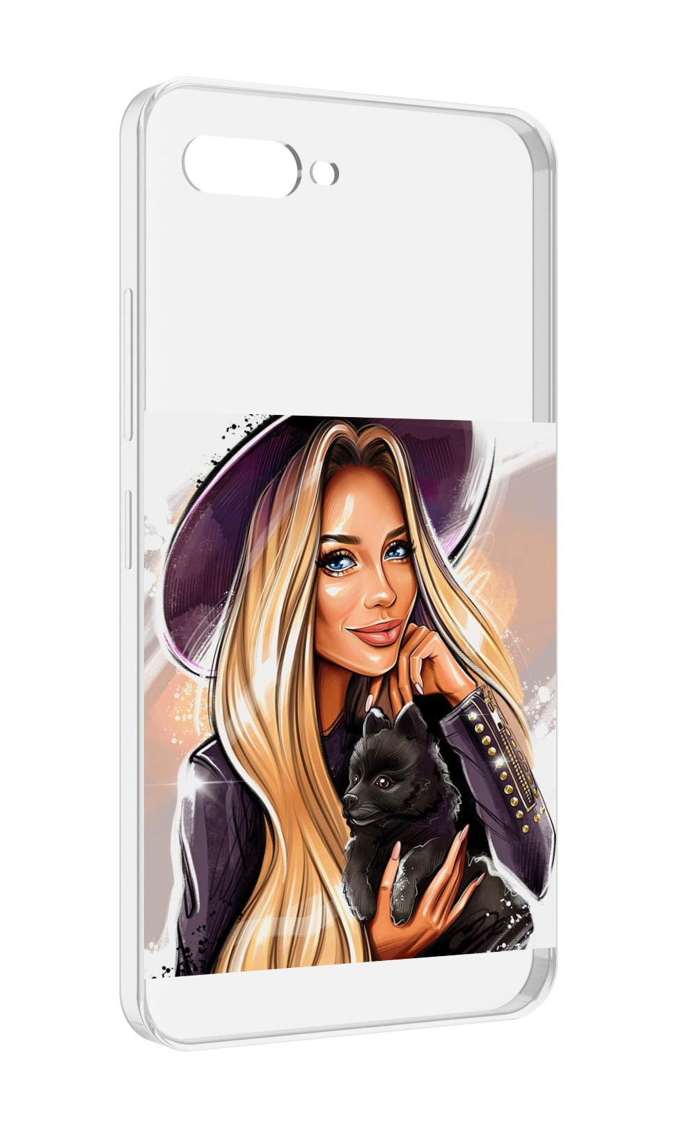 

Чехол MyPads девушка-с-черным-щенком женский для ITEL A25 / ITEL A25 Pro / ITEL A35, Прозрачный, Tocco