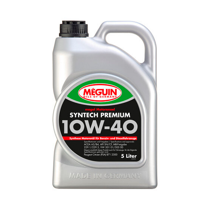 Моторное масло Meguin Syntech Premium Diesel 4338 10W40 5л