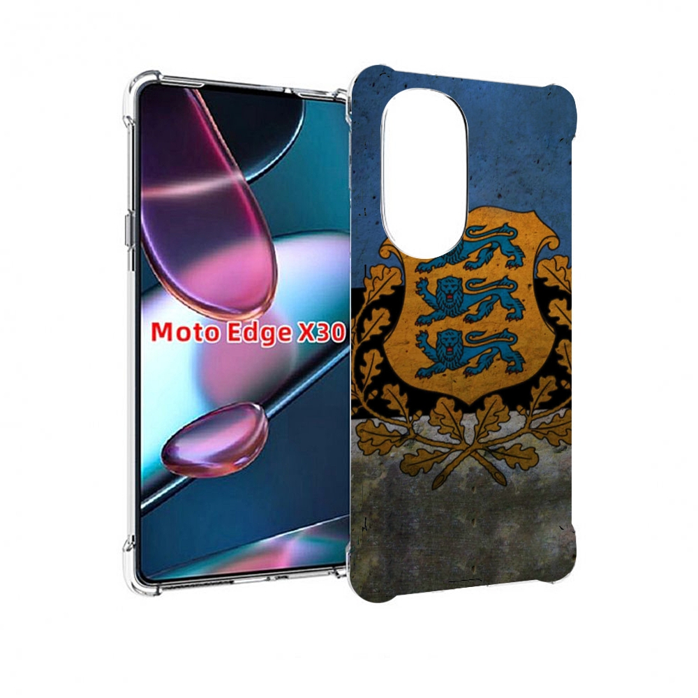 

Чехол MyPads герб флаг эстонии для Motorola Moto Edge X30, Прозрачный, Tocco