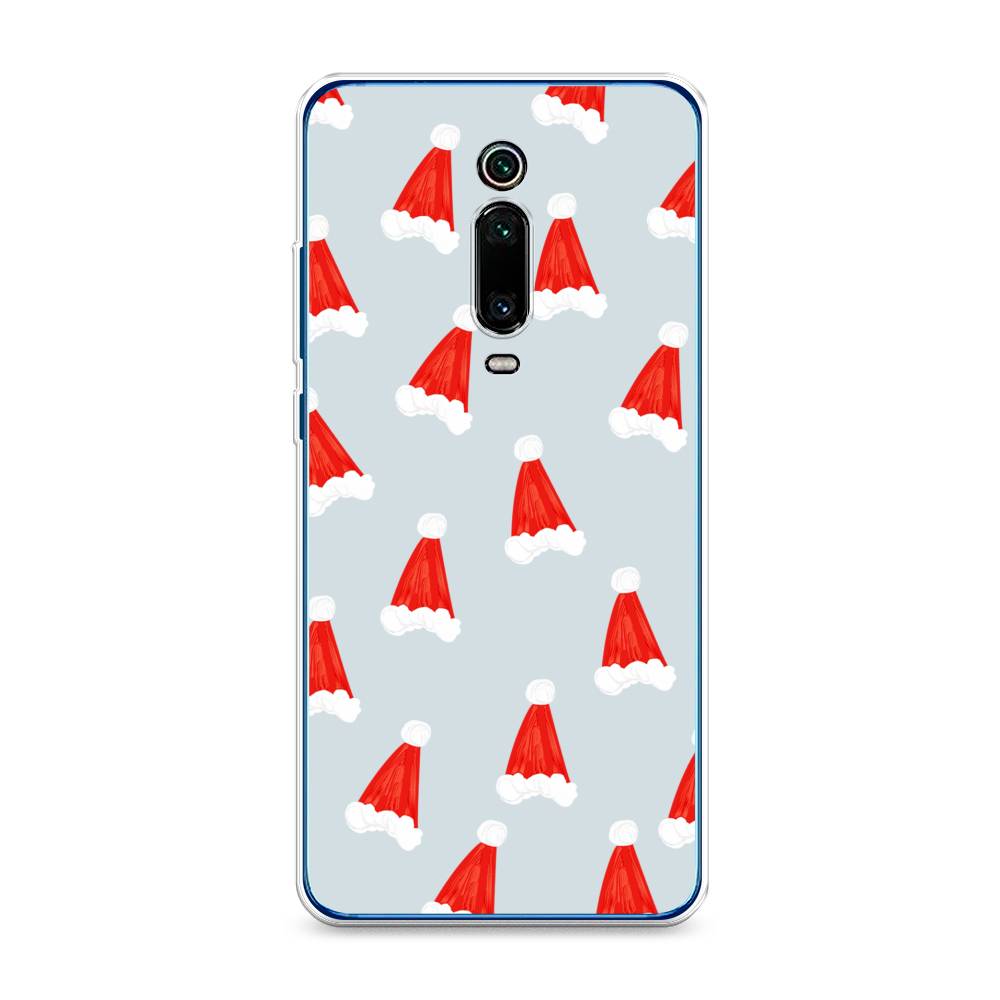

Чехол на Xiaomi Mi 9T"Новогодние шапочки", Белый;красный;серый, 35750-5